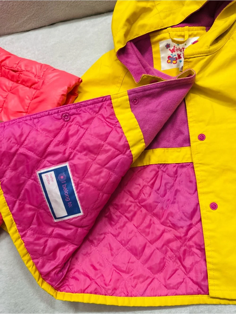 Lot Girls Vest & Raincoat Size 3/4T Years Excellent Condition